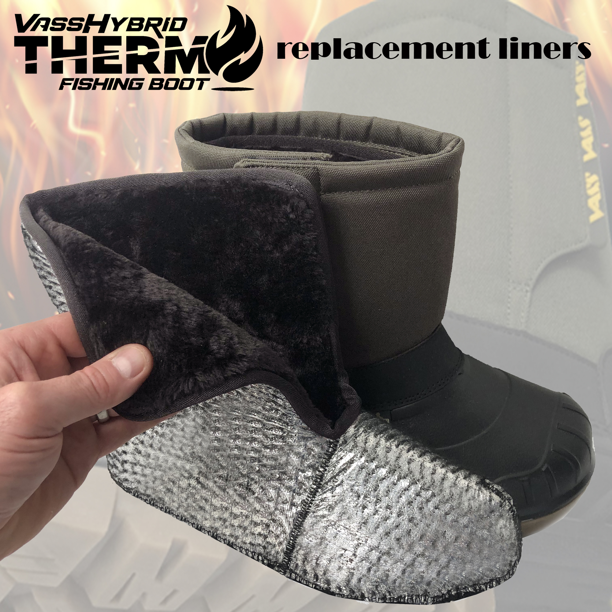 Vass Thermo Reflective Premium Boot Liner - Replacement & Upgraded Liner for Vass Thermo Boot